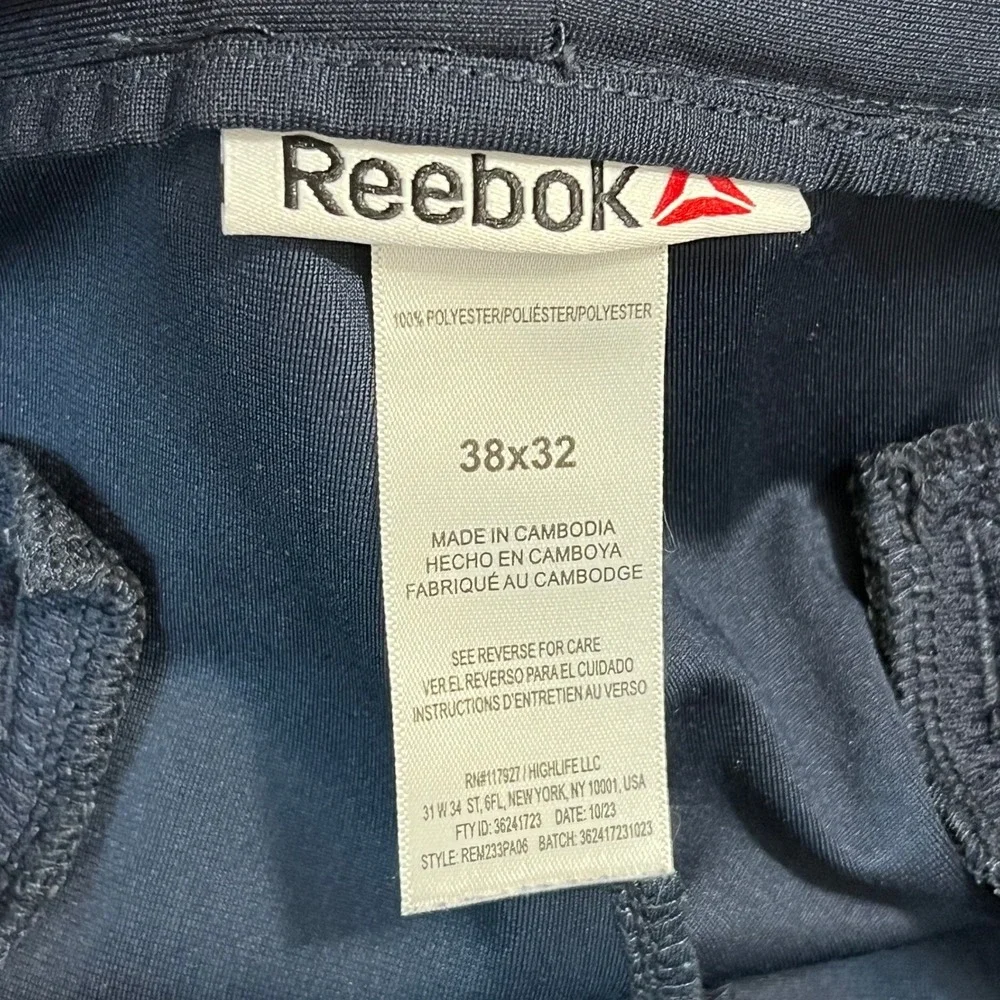 Reebok Performance Golf Pants Mens 38x31 Navy Stretch Lightweight Activewear
